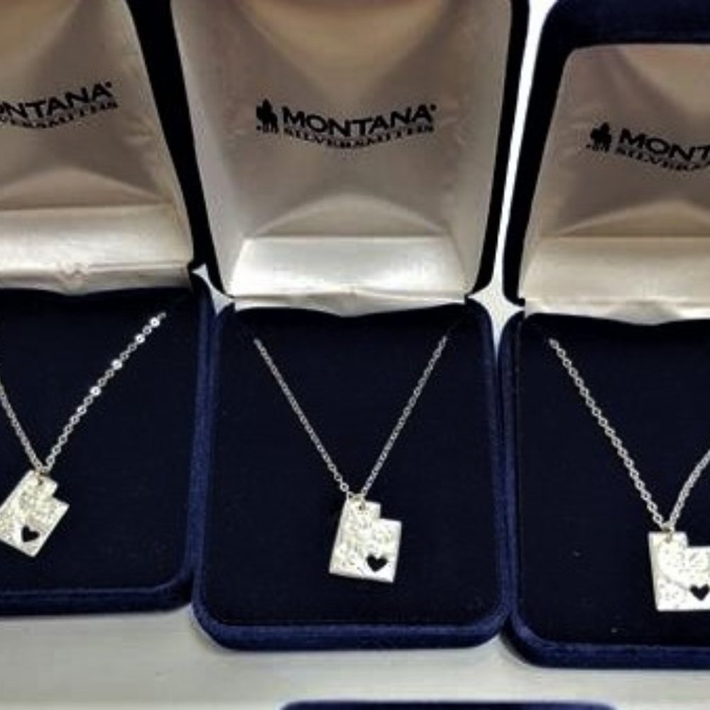 NIB/NEVER WORN/MONTANA SILVERSMITH "STATE" PENDANT/ UTAH